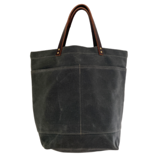 Tote Bag with Pockets - Grey